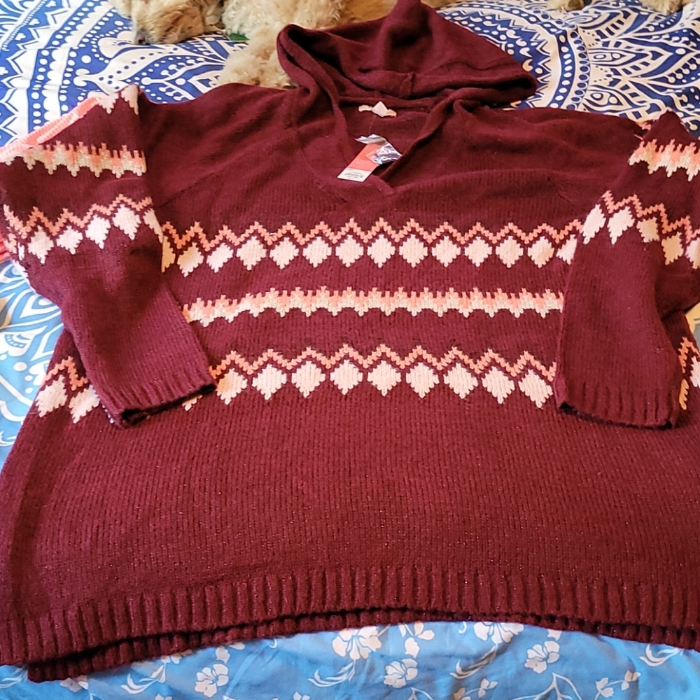 Plus size tunic sweater